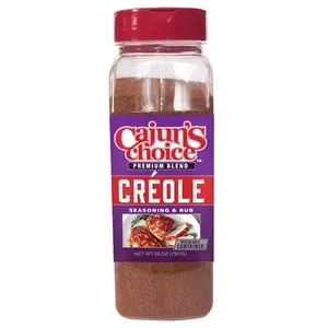 Cajun's Choice Creole Seasoning - 28 oz Jar, Food Service, Low Sodium, Gluten-Free, No MSG - Authentic Louisiana Spice for Meats & Seafood