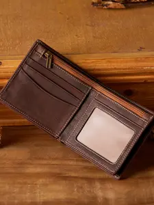 1 piece, handmade original vintage genuine leather horizontal wallet for men and women, fashionable trendy vegetable-tanned cowhide, driver's license holder with multiple card slots