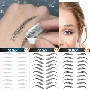 Waterproof Natural Eyebrow Stickers, Unisex Temporary Fake Tattoo Patch, Sweat-Resistant Long-Lasting Design, Easy Application & Removal