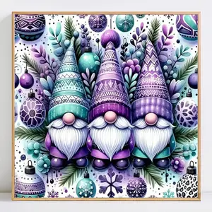 Hat Gnome Pattern DIY 5D Diamond Arts Colorful Painting Kit without Frame, 5D Diamond Decorative Art Painting Kit, DIY Wall Art for Home Decor Handicraft, Diamond Painting Kits