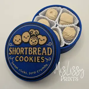 Shortbread Cookie Clicker Tin Decor Model