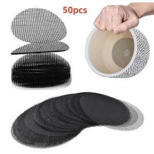 Mesh Hole Mats for Plant Pot, Breathable Planter, 50pcs Round Drain Hole Screen Mat Plant Drainage Screen Mat, Garden Supplies