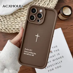 Designed for iPhone 16 E Pro Max 15 Plus 14 13 12 11 XS XR Christ's Cross Rugged Durable Drop-Proof Shockproof Anti-Scratch Case