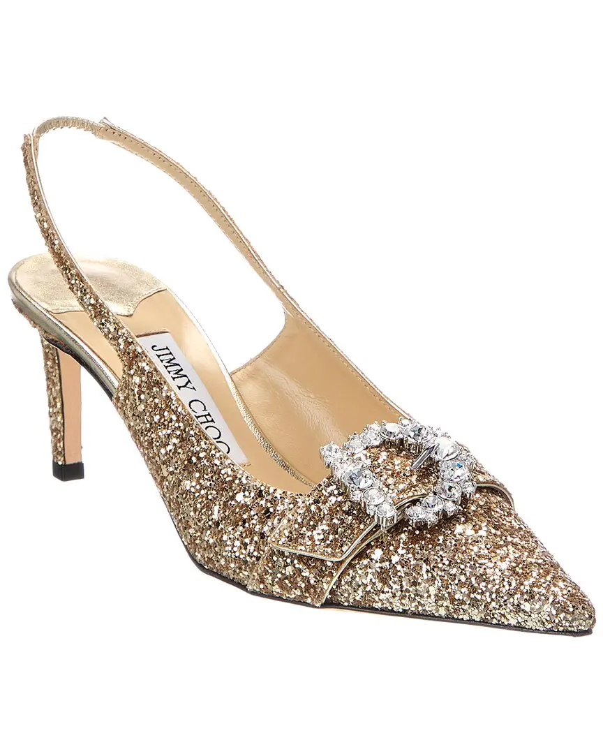 Jimmy Choo Cheri 65 Glitter Slingback Pump