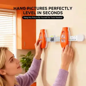 2026 new style Picture Hanging Tool with Level & Ruler, Easy Wall Mounting Kit for Frames & Mirrors, No-Measure Gallery Wall Tool, Essential Home Decor Gadget, DIY Decor Must Haves