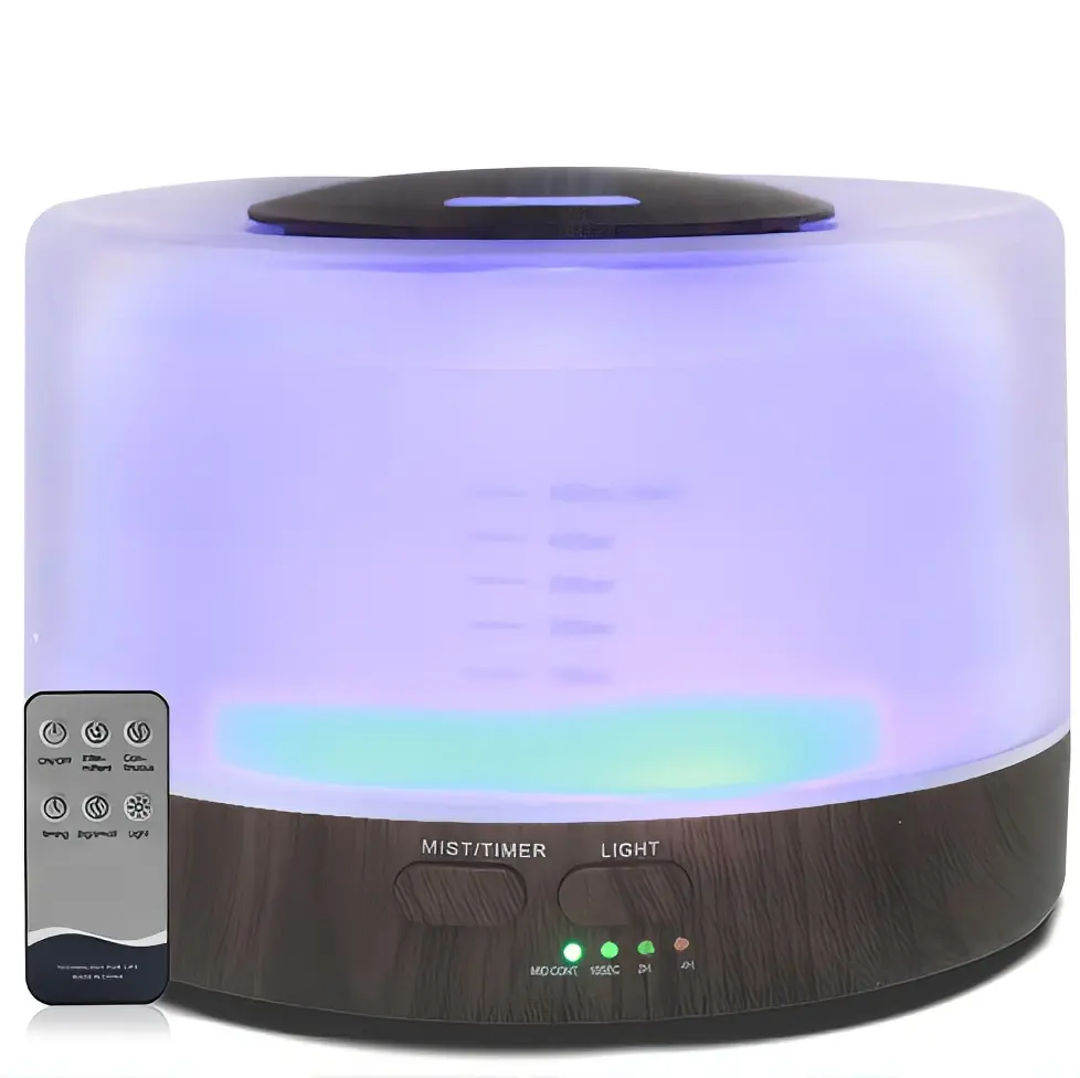 700ml Aromatherapy Diffuser with 6 Essential OilsRemote Control Ultrasonic Aroma Diffuser