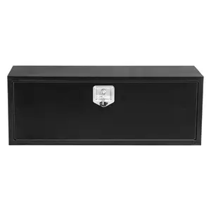 GARVEE 36'' Black Steel Underbody Truck Tool Box with T-Handle Lock, Heavy Duty Truck Toolbox Truck Storage Organizer Tool Box Chest For Pickup Truck Bed, RV, Trailer, 36"x 14"x 16"