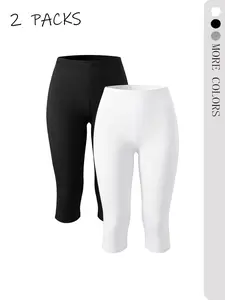 Y2K Style High-Waisted Crop Pants, Tight-Fitting Sporty Design, Casual Women's Bottoms, Athleisure Fitness Leggings, All-Season Wear