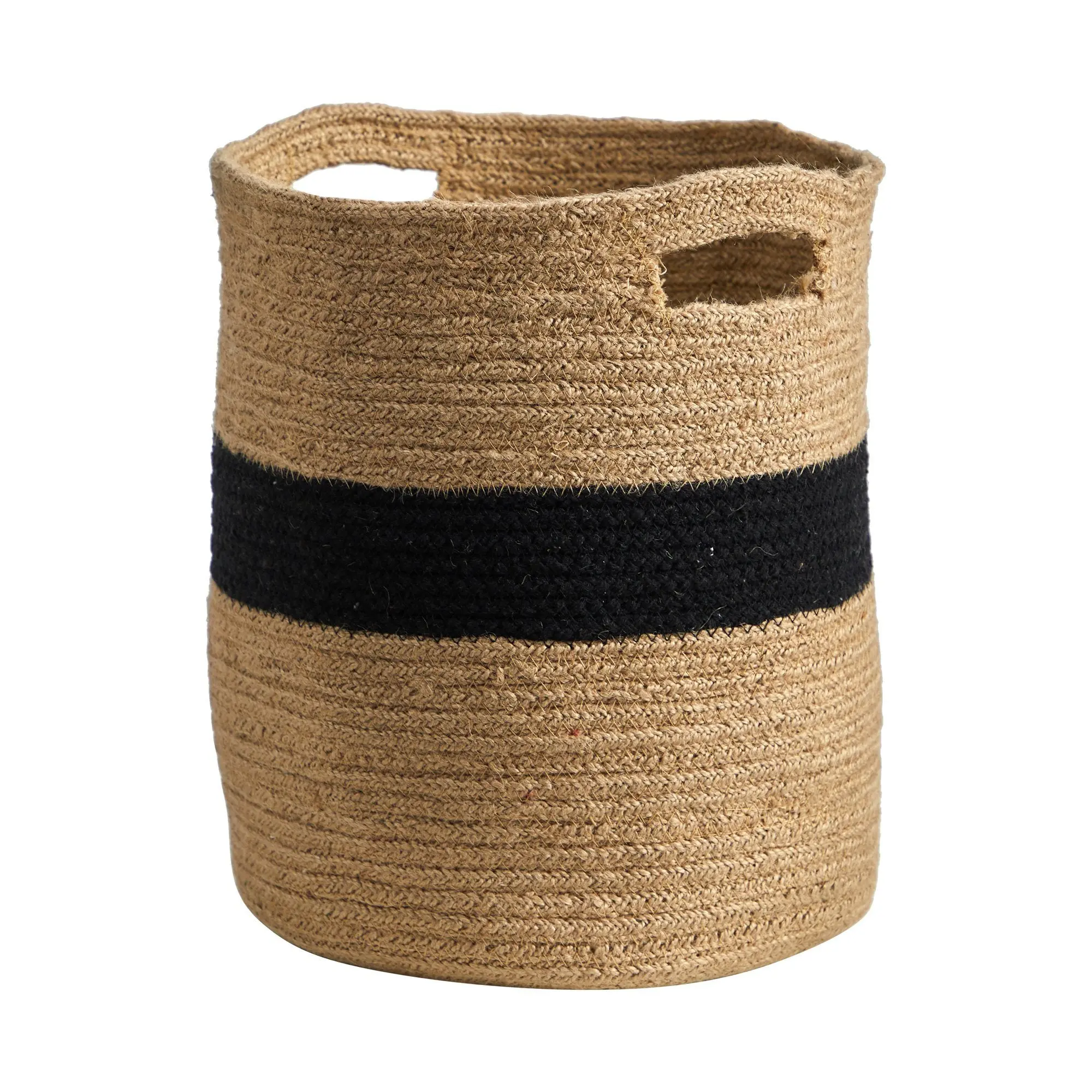 13.5in Hand Stitched Handmade Natural Cotton Plant Pot - Neutral, Soft Bare Touch Rustic Straight-Line Pot for Home Improvement, Garden Supplies