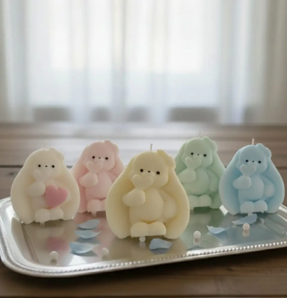 CUTE LITTLE BUNNY HANDMADE CANDLE