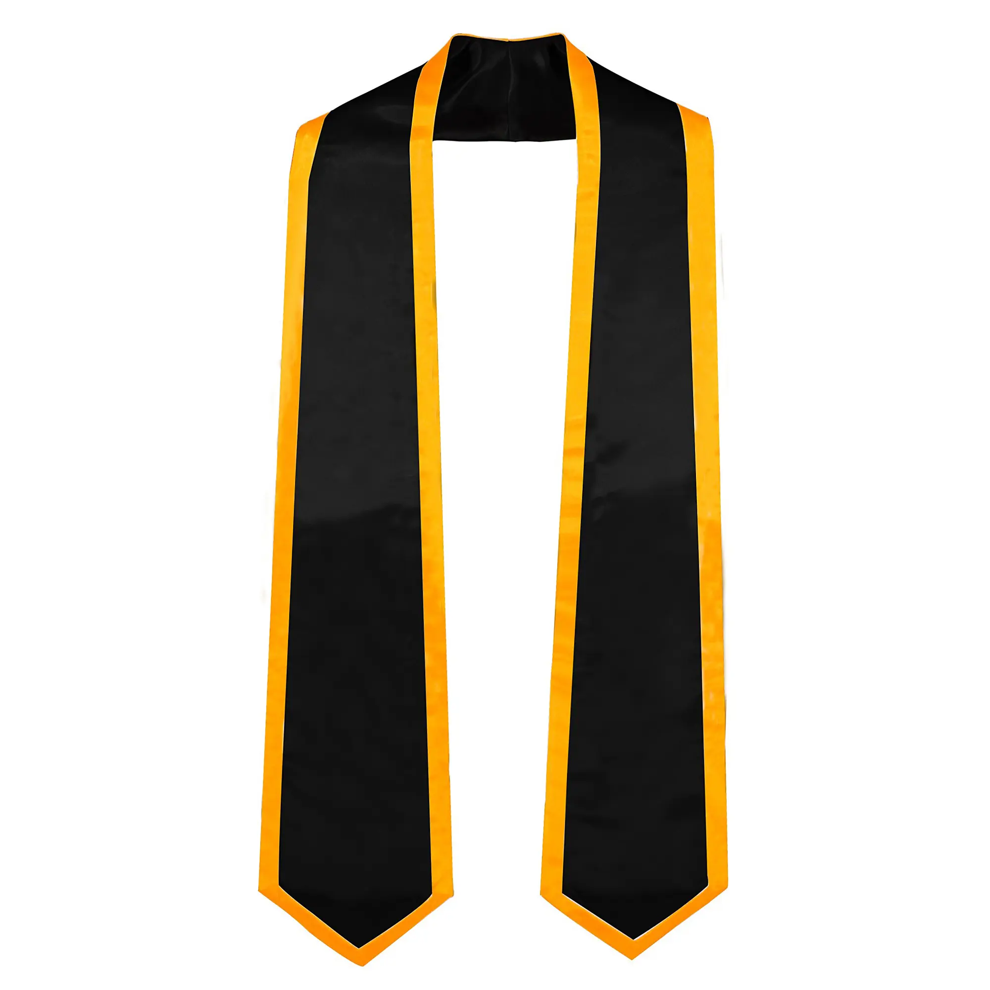 GraduationMall Plain Graduation Honor Stole Classic End With Trim Unisex Adult 72" Long Class of 2026 High Quality