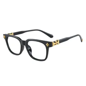 Classic Flat Lenses Glasses, Elegant High Intelligence Style, Unisex Tr Durable Frame, Stylish Square Frames, Ultra-Light Perfect for Work & Daily Use