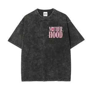 Men's Oversized Washed Batik Cotton T-Shirt - S-5XL Round Neck Short-Sleeve Stretch Graphic Casual Pre-Shrunk Super Soft Streetwear Top (Unisex Fit)
