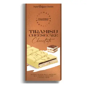 Tiramisu Cheesecake Dubai Style Chocolate Bar - 3.4oz Chocolate Bar with Sugar, Dessert Snack, Perfect for Enjoying Anytime Bonbon Cocoa Flavor