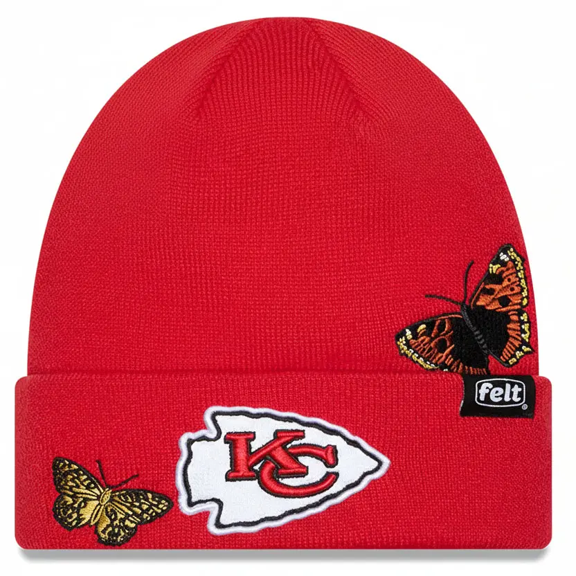 FELT "Kansas City Chiefs" Red Beanie
