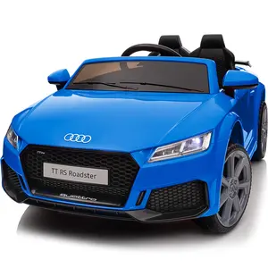 Hikiddo Electric Car for Kids, Licensed Audi 12V/6V Kids Ride on Car Toy for Toddlers 3+ Year Old with Remote, Bluetooth