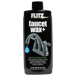 Flitz Faucet Wax Plus for Household Cleaning, Suitable for Kitchen, Bathroom, and More