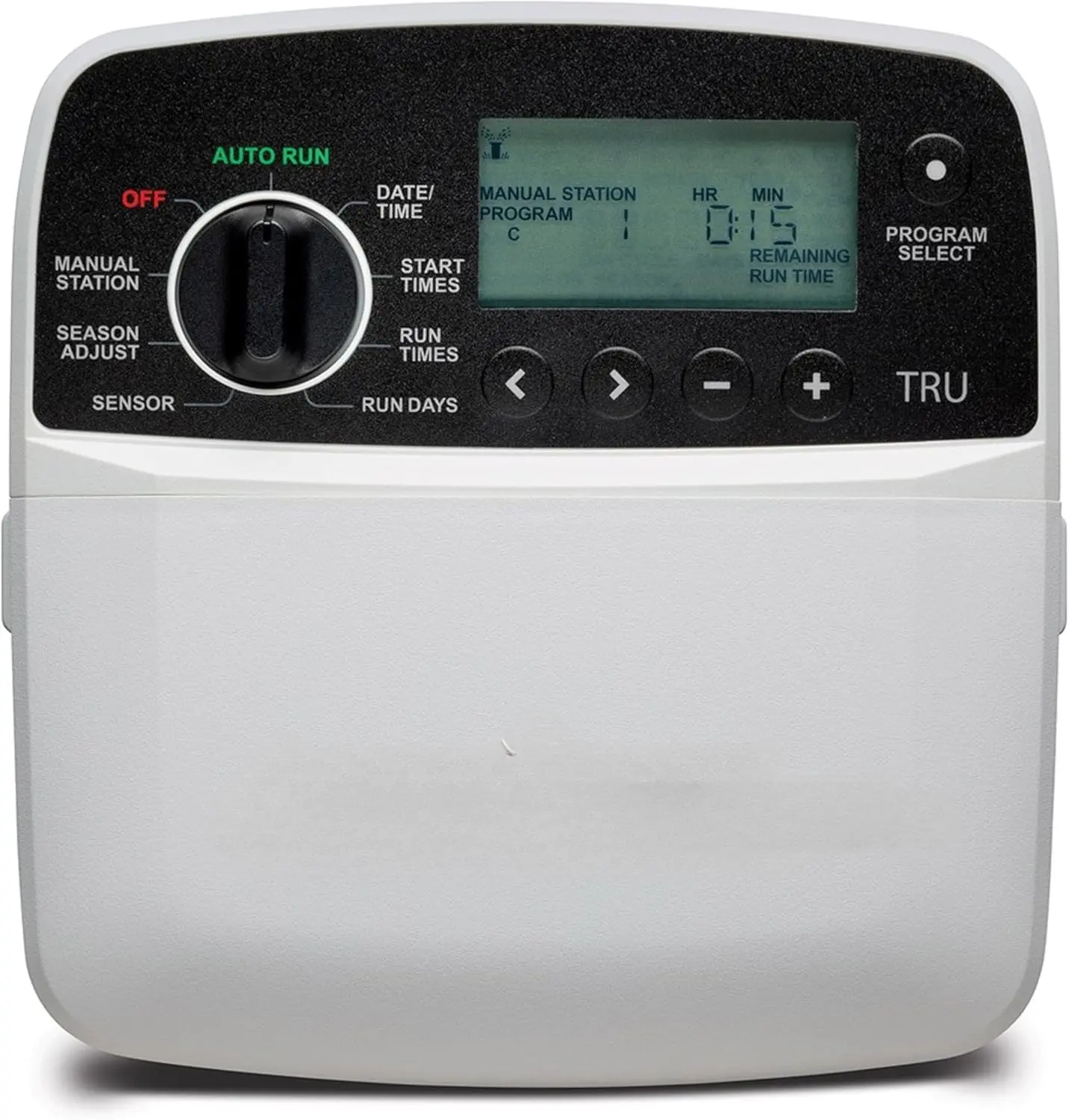 Smart WiFi 6-Zone Sprinkler Timer Controller Programmable Auto Watering System LCD Display Power Outage Memory Rain Delay Seasonal Water Adjust Indoor Wall Mount Garden Lawn Yard Irrigation Drip System Compatible