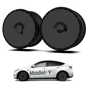 4-Pack Wheel Covers for Tesla Model Y | Full Coverage Rim Protectors | Snap-On Hubcaps for Enhanced Scratch Resistance | Fits 2021-2024 Models