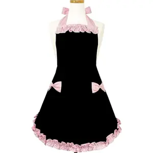 Cute Fashion Aprons for Women Girls Waitress Cooking Restaurant Kitchen Home  Chef Bib Apron Dress Gift