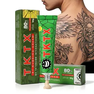 Tattoo Numbing Creams TKTX Green 80%Topical anesthetic cream-best Numbing Cream | Quick Pain Relief Before Tattooing | Topical Anesthetic Cream for Use on the Skin's Surface-（One Tube 10g）
