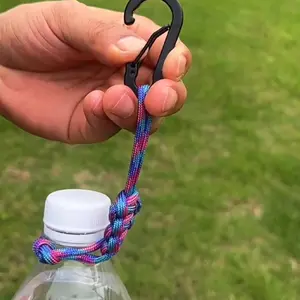Handmade Adjustable Multi-Function Water Bottle Hat Hook Clip, Keychain for Outdoor, Gym, Travel, Strong Load Capacity, Fits Hats, Caps, Bottles