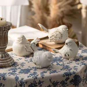 Vintage Bird Design Decoration Craft, 1 Count Cute Bird Ornament, Mini Animal Shaped Tea Pet for Home Living Room Bedroom Office Decor