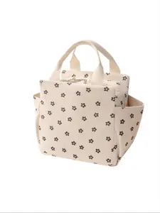 Fashionable Large Capacity Durable Lunch Bag Tote Bag, High School Back-To-School Supplies, Portable Bento Insulated Bag for Office, Picnic, Camping, Outdoor Activities, Travel Use