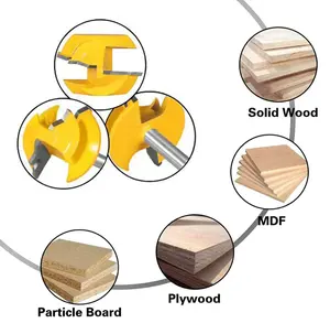 45° Lock Miter Router Bit for Woodworking Milling Grooving Cutter Tenon Joint Tool for Router Tables DIY Furniture Cabinet Making Engraving Machine Tool Accessories Hardware – Perfect for Corner Joints, Wood Joinery, Carpentry & Woodworking Projects