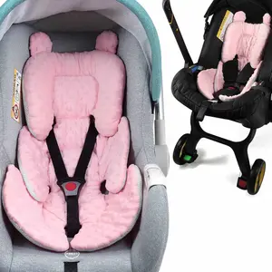 Thick High-Elastic Cotton Infant Seat Cushion, Spinal Protection Anti-Shock, Cozy, Cute Style, Newborn Travel Safety Pad, Unisex Baby Gear