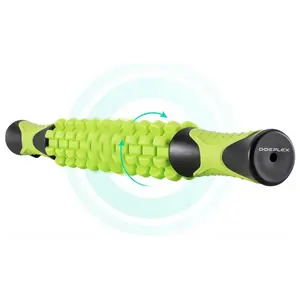 Tikaton Muscle Roller Stick, 17.5 Inches for Athletes, Relieves Cramping, Tightness & Pain, Helps Legs & Back Recovery, Comfort Body Care