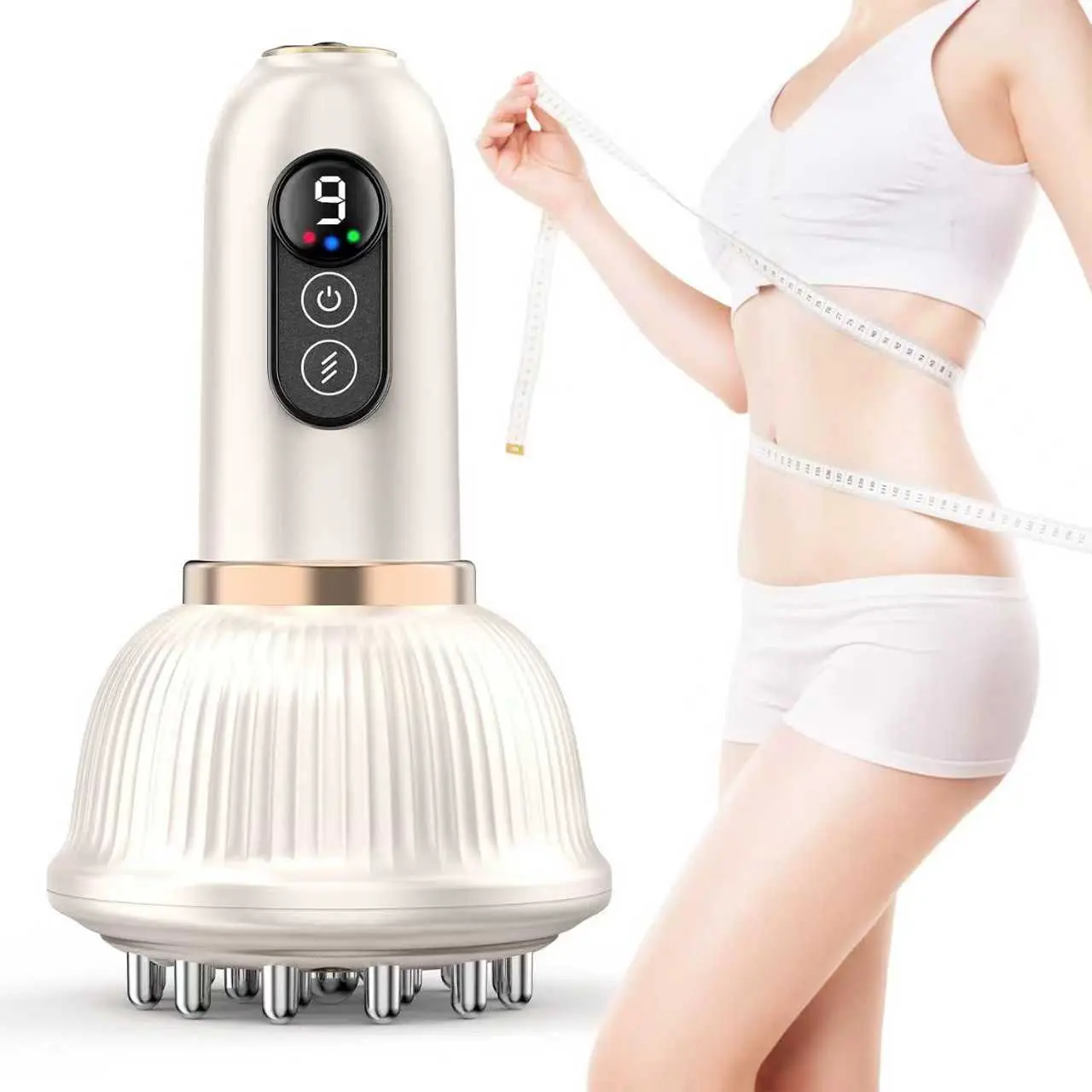 Handheld Full Body Comfort Massager with Heat Vibration 4 Modes 12 Levels Adjustable Intensity Multi-Mode Relaxing Tool for Self-Care,summervibes, Portable Muscle Relief for Memorial Day Weekend Relaxation Gifts