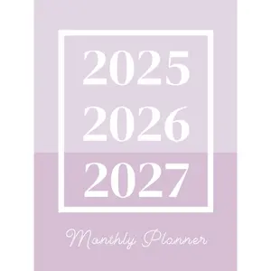 3 Year Calendar 2025-2026-2027 Monthly Planner: Scheduling Book for Appointments from January 25 to December 27 || 36-Months Agenda Organizer with Holidays and Inspirational Quotes
