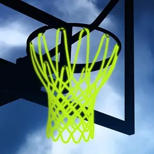 Nightlight Basketball Net Luminous Outdoor Portable Sun Powered Sports Nylon chain