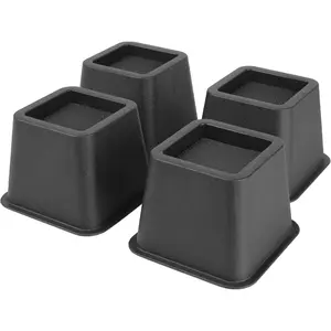 Bed Risers 3 Inch Heavy Duty, Furniture Risers for Bed Frame/Sofa/Couch/Table, 4 Pack, Up to 2000 lbs, Under-Bed Storage
