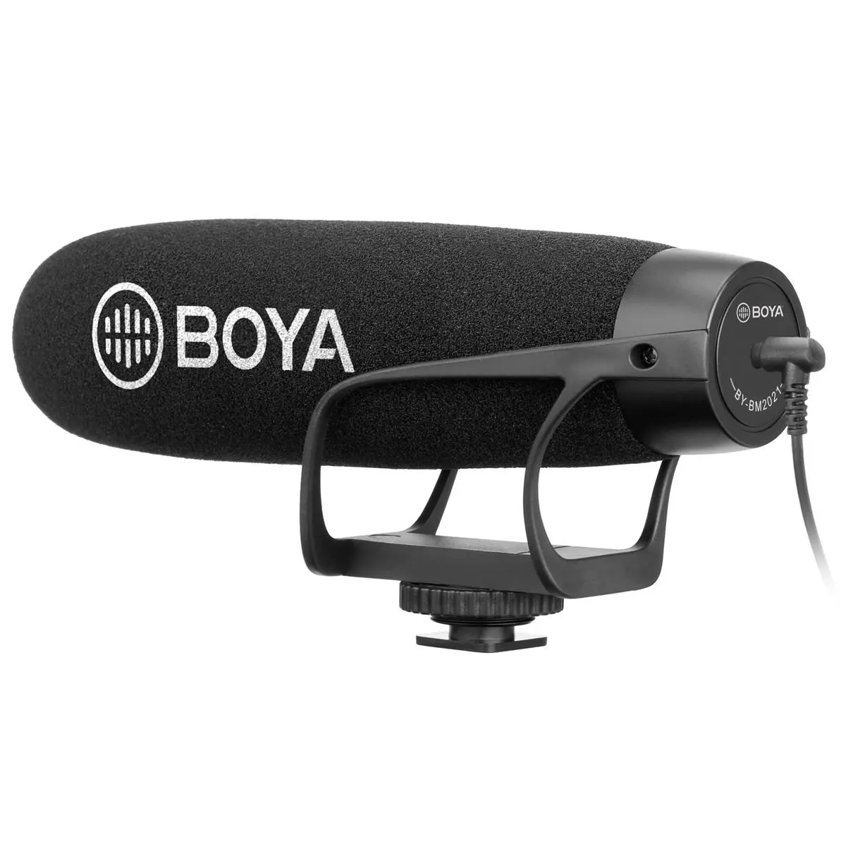 BOYA BY-BM2021 Wired On-Camera Super-Cardioid Shotgun Microphone - Handheld, Durable, with Connector for DSLRs, Smartphones, and Recording Devices