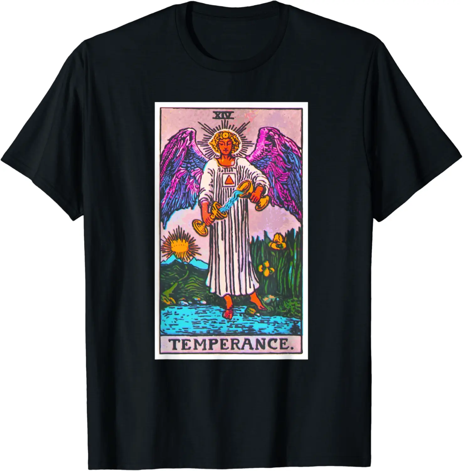 Temperance Tarot Card T-Shirt Psychic Occult Tee Shirt - Josephroycos Shop 97B07N39GM9C