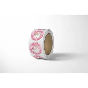 Package Mint Santa Thank You Stickers - 500 Count