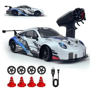 High-Speed Electric RC Drift Car, Remote-Controlled Toy with LED Lights and Drifting Tires, Unisex Racing Sport Toy Car for Kids, Unisex Toy Car