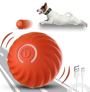 Automatic Rolling Dog Toy Ball, Interactive Rechargeable Toy for Small and Medium Dogs, Keeps Your Dog Busy and Happy with Motion Activation Interactive Rechargeable LED Dog Toy usb-GTTQ-8