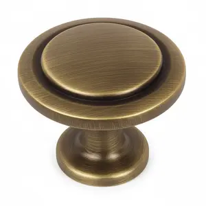 Cosmas 5560BAB Brushed Antique Brass Cabinet Knob