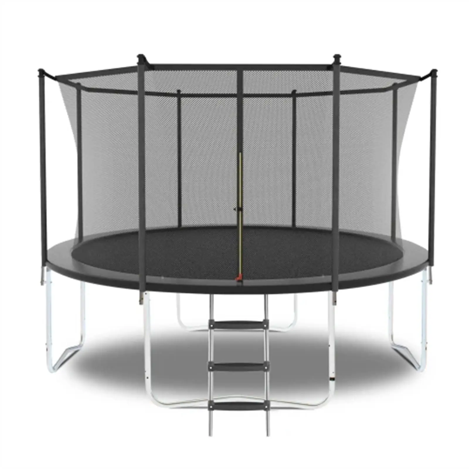 8FT 10FT 12FT 14FT 16FT Outdoor Trampoline with Safety Enclosure and Ladder, Backyard Trampoline for Kids and Adults