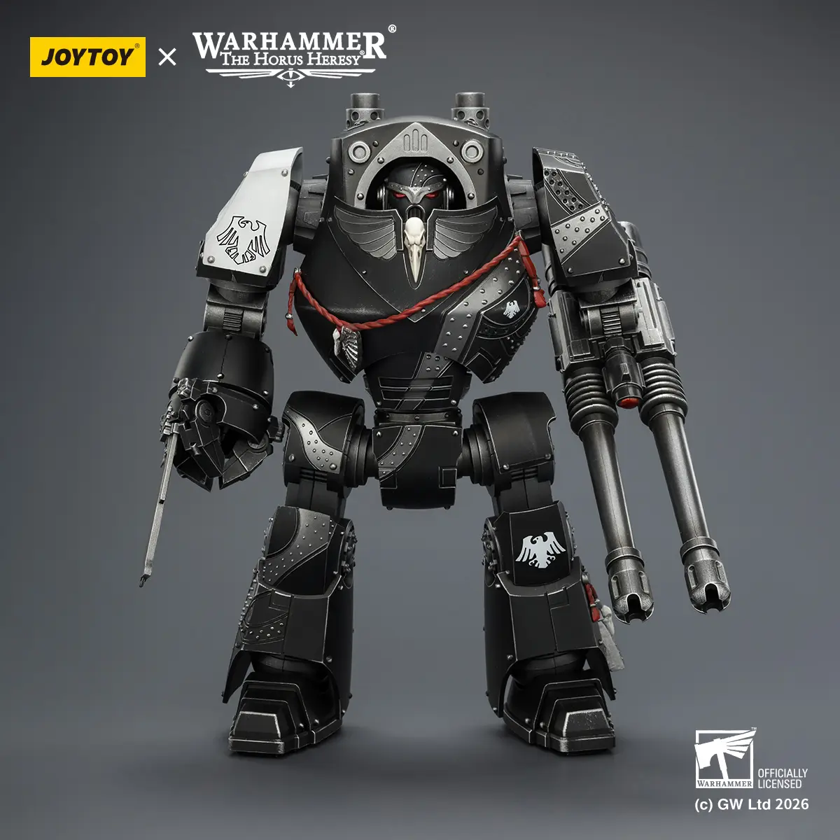 JOYTOY Warhammer "The Horus Heresy" 1/18 Action Figures Raven Guard Contemptor Dreadnought with Gravis autocannon and Chainfist