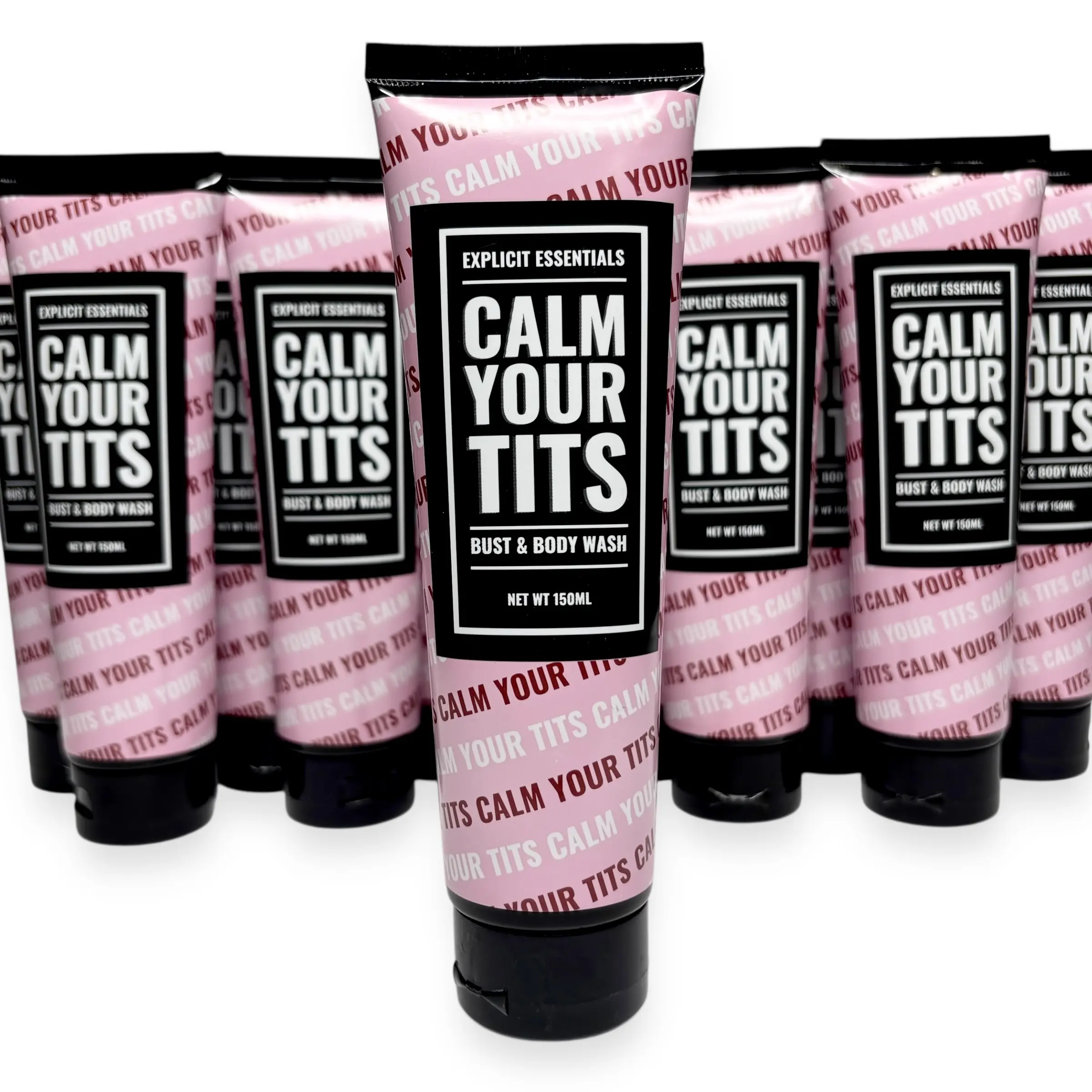 Explicit Essentials Calm Your Tits Bust & Body Wash For Women 150ml Unscented Self Care Gift For Her Women's Shower Gel