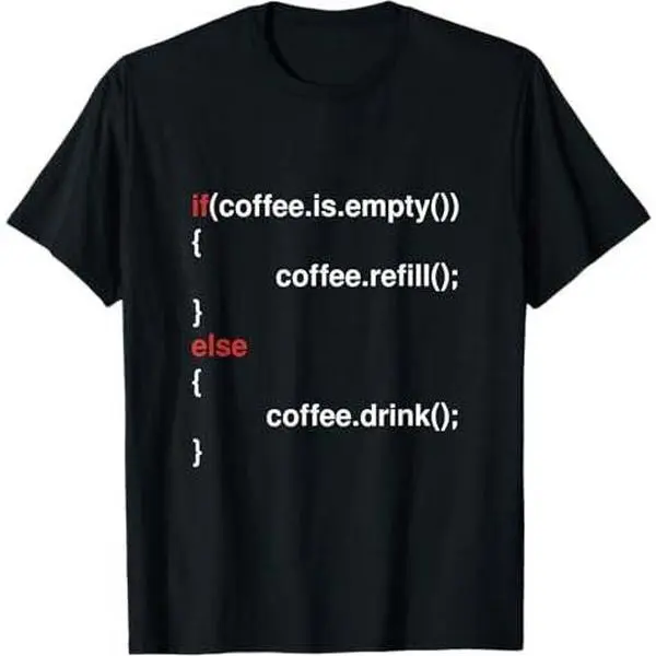 Coding Programmer Code Geek Computer Programming Coffee T-Shirt