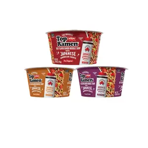 Bundle of 3 Top Ramen Beef Flavor x The Japanese Barbecue Sauce- The Original, Sweet & Spicy, & Roasted Garlic