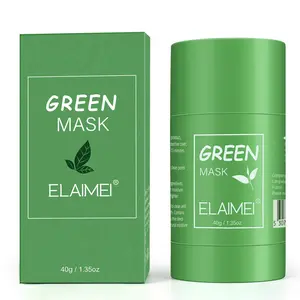 【live】Buy one get one ELAIMEI Green Tea Clay Stick for Face – Blackhead Remover Mask with Green Tea Extract, Deep Pore Cleansing & Hydration, Improves Complexion for Men & Women, Skincare, Skin Repair