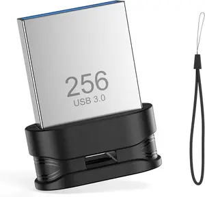 256GB USB 3.0 Flash Drive, Mini Thumb Drive  Memory Stick with Lanyard Hole Plug and Play Portable USB Stick Storage for Computer Laptop  TV, Black