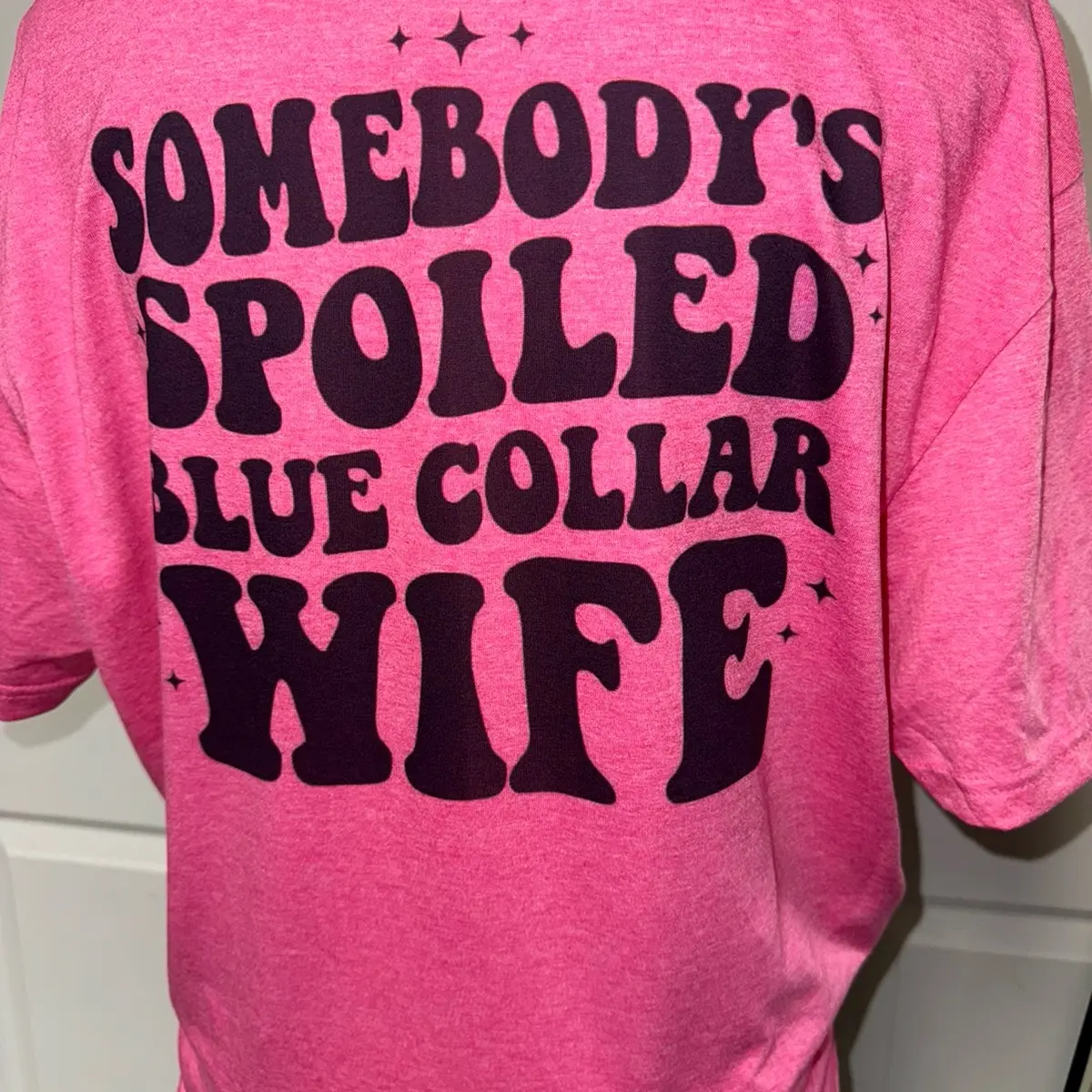 Spoiled blue collar wife tee