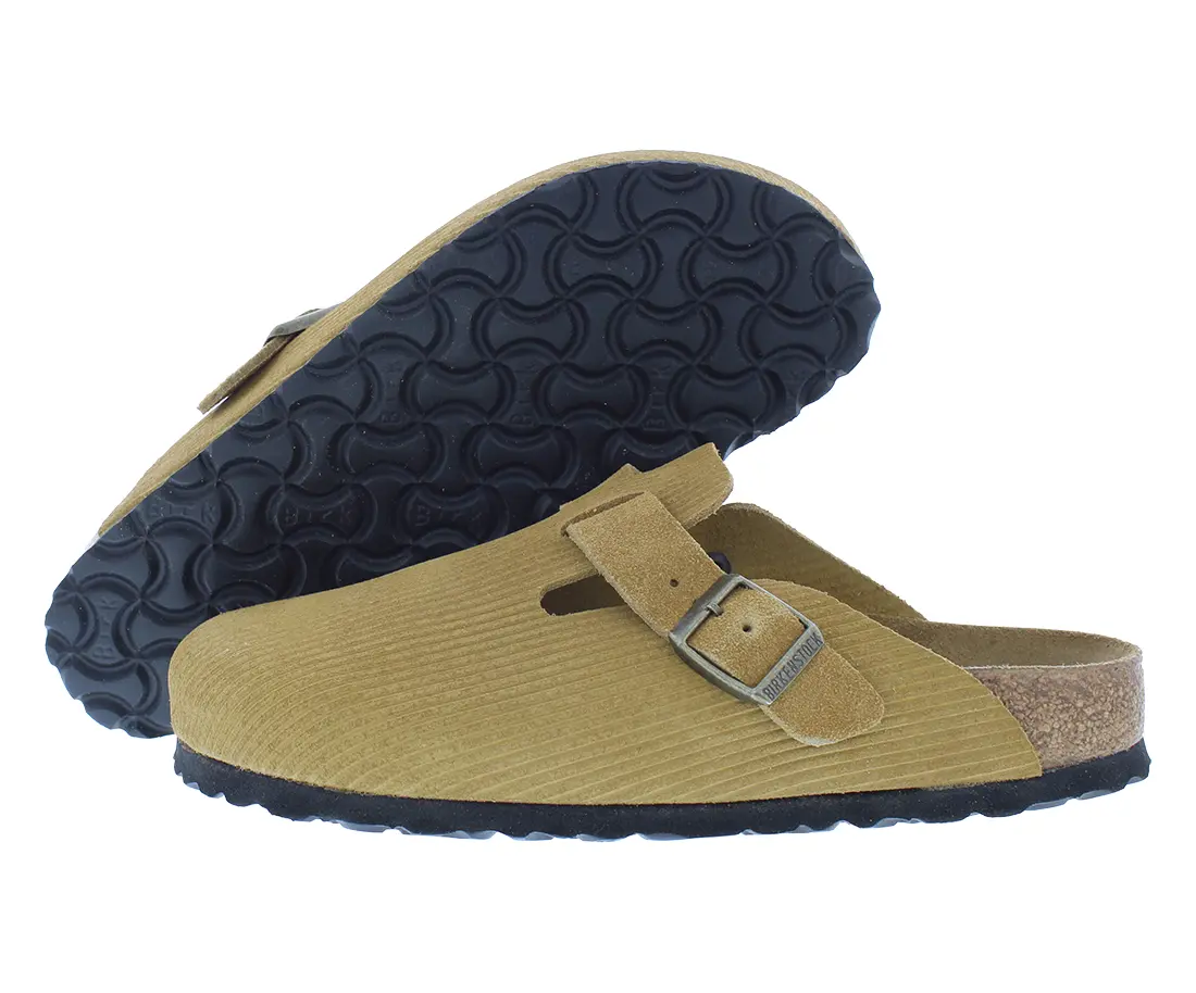Birkenstock Boston Suede Clogs, Unisex Narrow Fit, Closed-Toe Slip-On Walking Shoes with a Contoured Comfort Footbed, Footwear